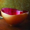 Recycled Red & Gold Bowl - &pound;12.95
