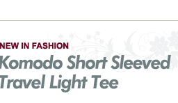 Komodo Short Sleeved Travel Light Tee - &pound;24.95