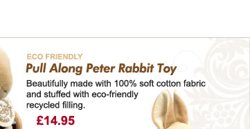 Eco Friendly - Pull Along Peter Rabbit Toy - &pound;14.95