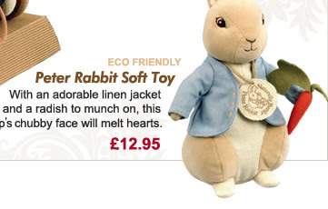 Eco Friendly - Peter Rabbit Soft Toy - &pound;12.95