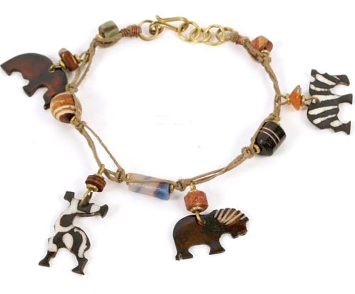 soapstone jewellery.  soapstone coconut shell waste cow bone and horn mixed with glass beads.