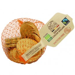 Belvas Fairtrade & Organic Vegan Chocolate Coins - 80g