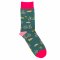 Doris & Dude Green Bike Bamboo Socks - UK 3-7