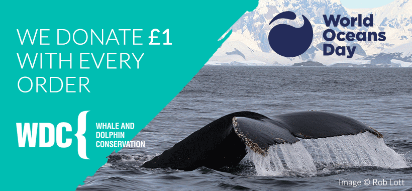 World Oceans Day - we'll donate £1 to WDC for every order!