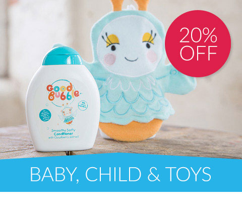 20% off Baby, Child & Toys