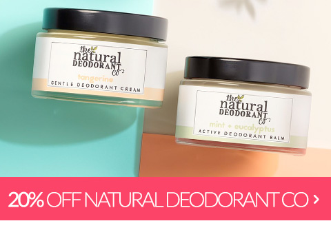 20% Off The Natural Deodorant Co