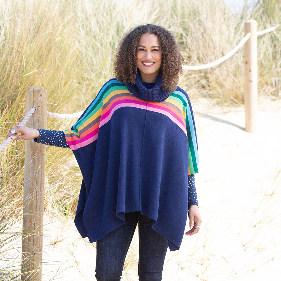 Kite Poole Knit Poncho - Kite Clothing - Ethical Superstore