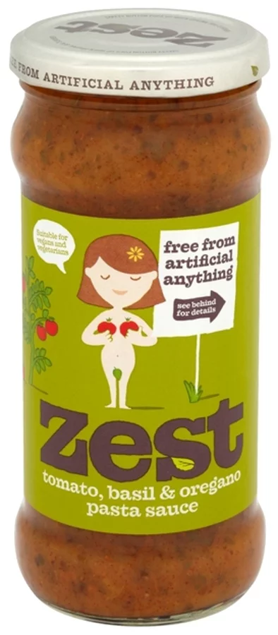 Zest Tomato Basil Oregano Pasta Sauce 340g Zest