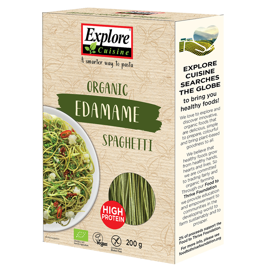 Seapoint Farms Organic Edamame Spaghetti – 7.05 Oz, High Protein Pasta, Exp 01/2027