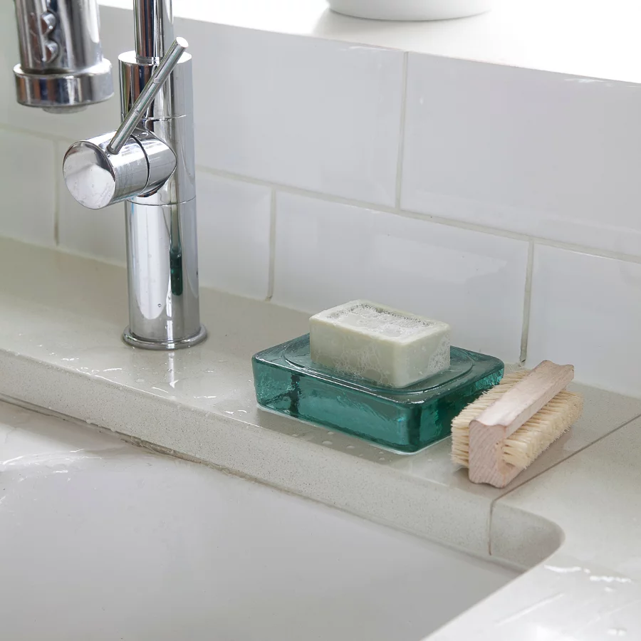 Recycled Glass Soap Dish Clear - Threshold™