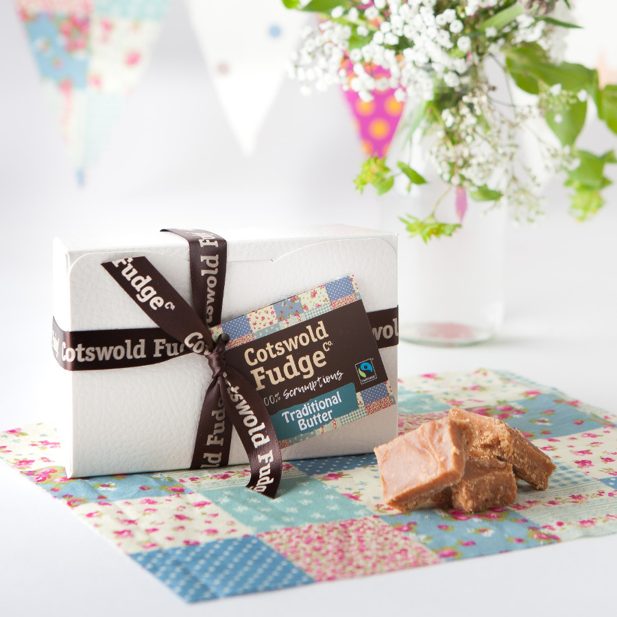 Cotswold Fudge Traditional Butter Fudge Gift Box 250g Cotswold Fudge