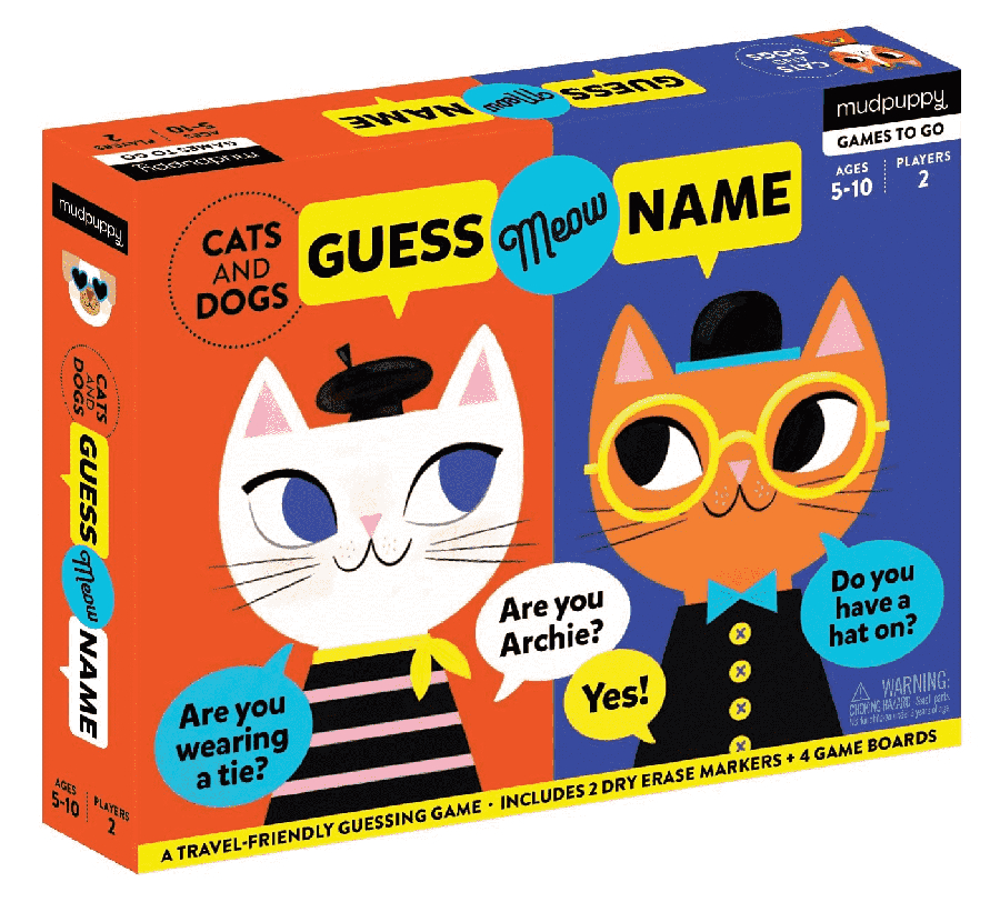 Mudpuppy Guess Meow  Name Game  Cats  Dogs Mudpuppy