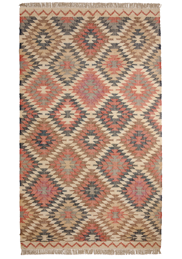 Archies Carpet Gallery Hand Woven Multi Color Jute Kilim Size:-6.1X3.11 Foot 
