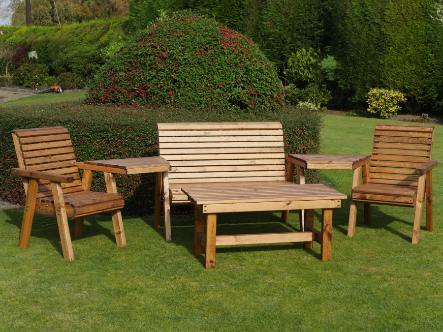 Wooden Garden Furniture Multi Set Natural Collection Select