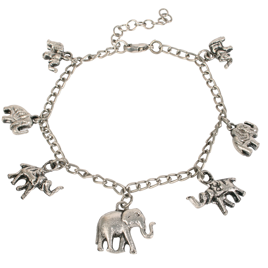 Elephant Charm Bracelet - Natural Collection Select