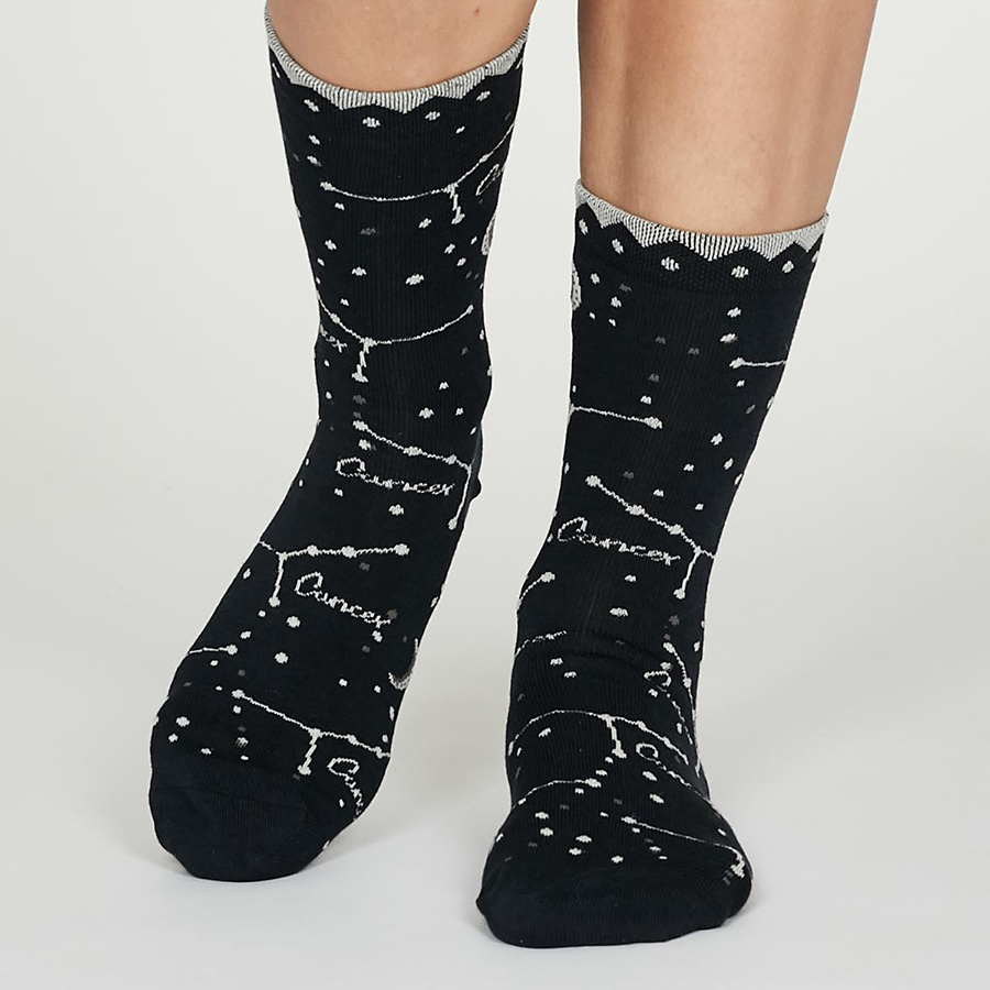 Thought Cancer Zodiac Star Sign Bamboo Socks - UK4-7 - Thought