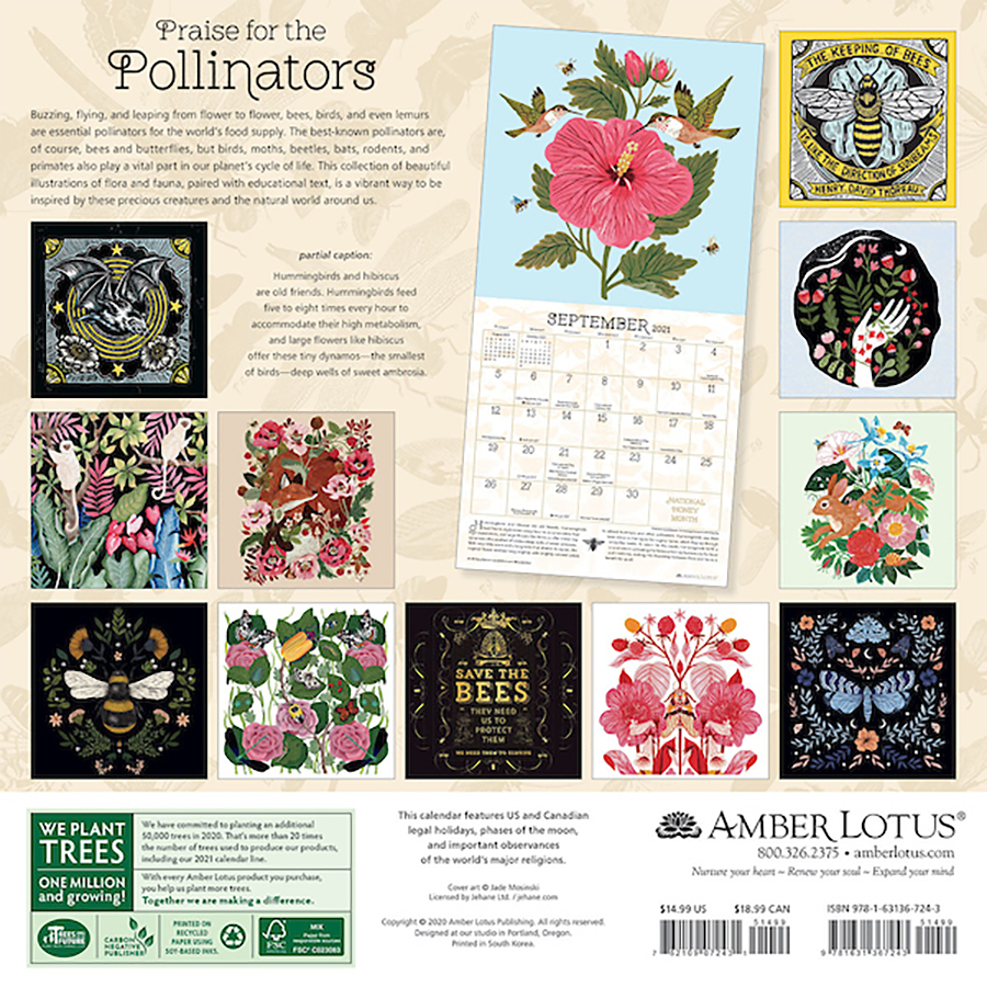 praise-for-the-pollinators-2021-wall-calendar-amber-lotus