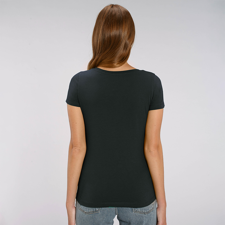 Organic Cotton Scoop Neck T-Shirt - Black - Natural Collection Select