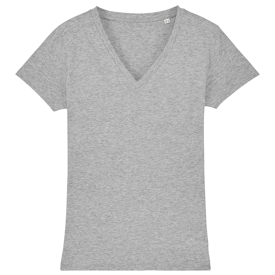 Organic Cotton V-Neck T-Shirt - Grey - Natural Collection Select