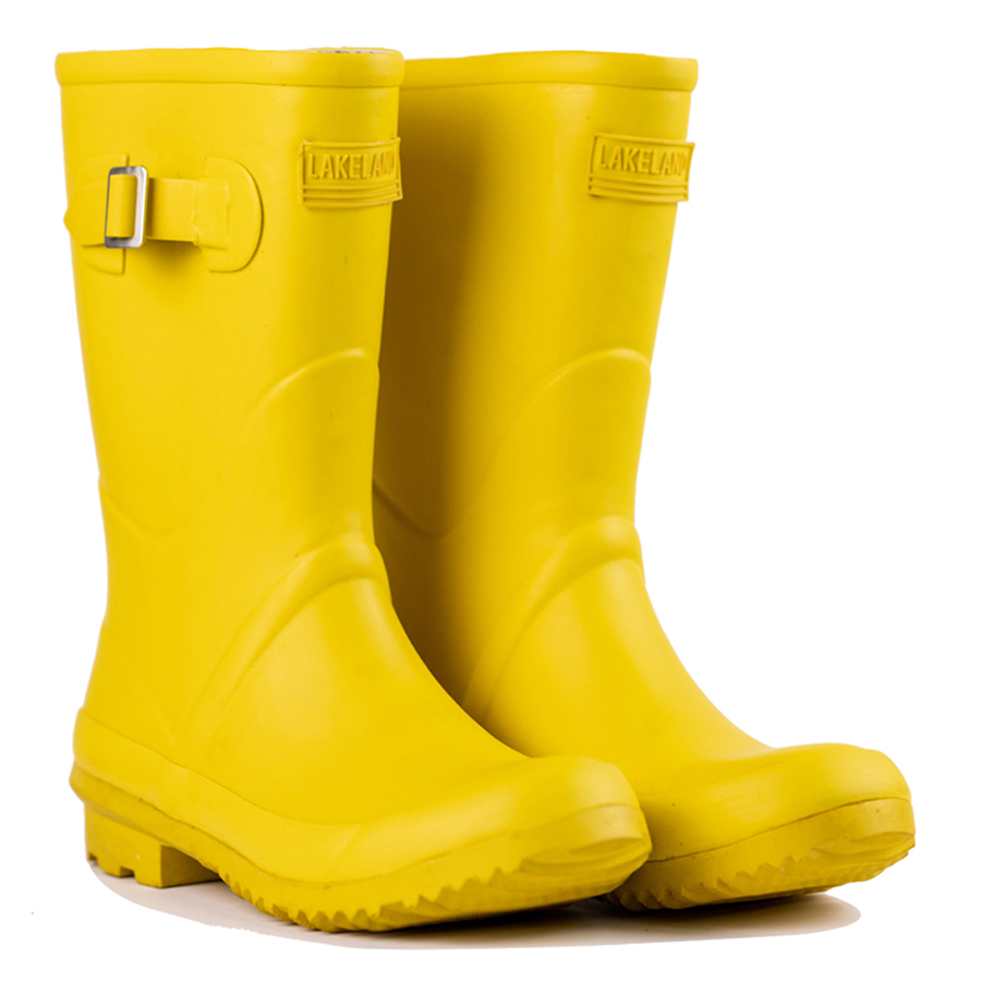 Lakeland Short Wellington Boots - Yellow - Lakeland Footwear
