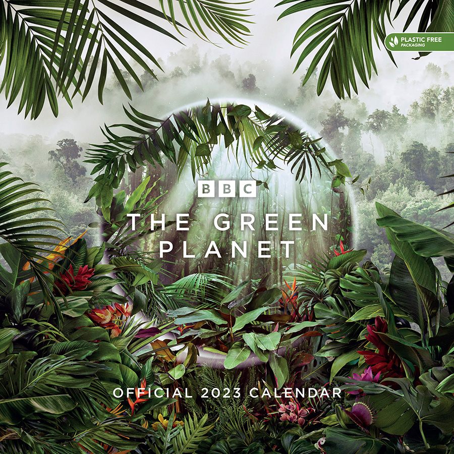 BBC Earth Green 2023 Wall Calendar BBC