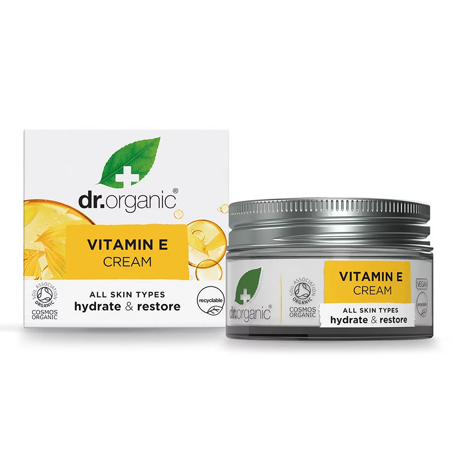 Dr. Organic Vitamin E Seife – Natürlich, Vegan & Plastikfrei, 100g – Für Weiche, Gepflegte Haut, Alle Hauttypen