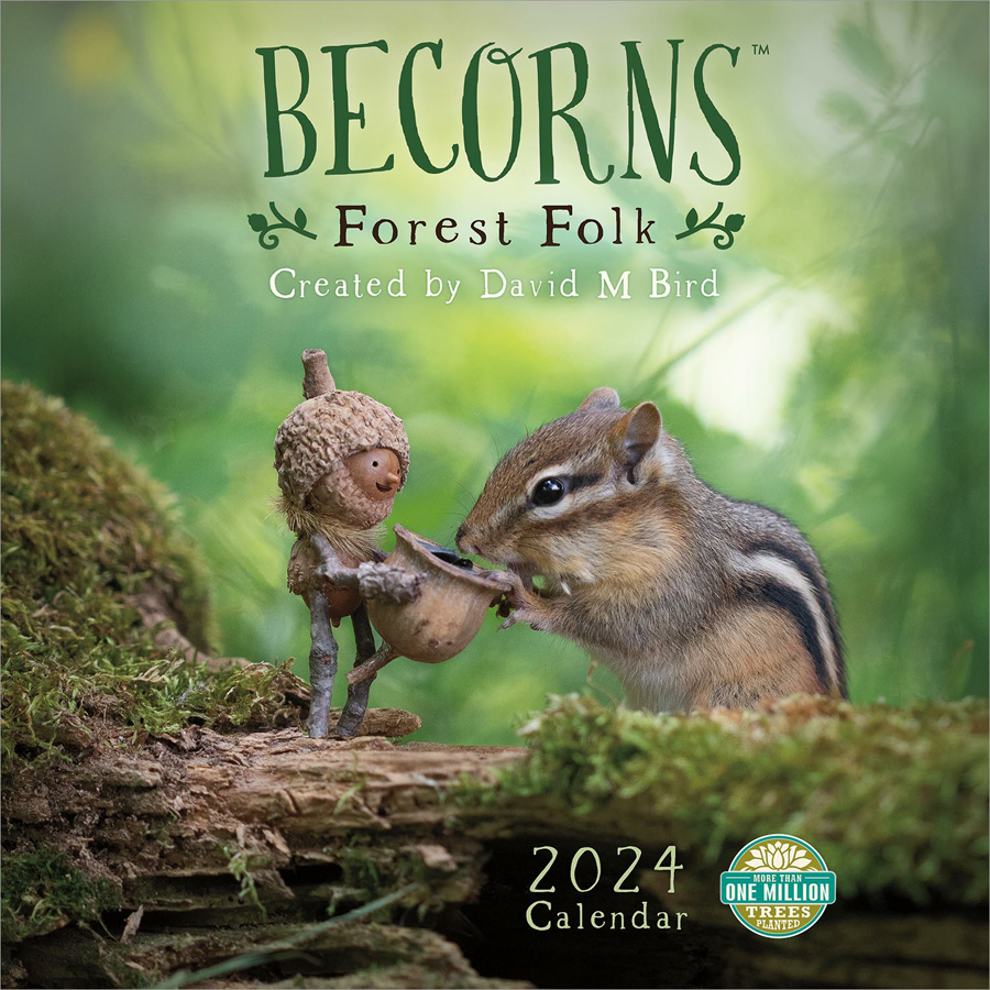 Becorns Forest Folk 2024 Wall Calendar Amber Lotus