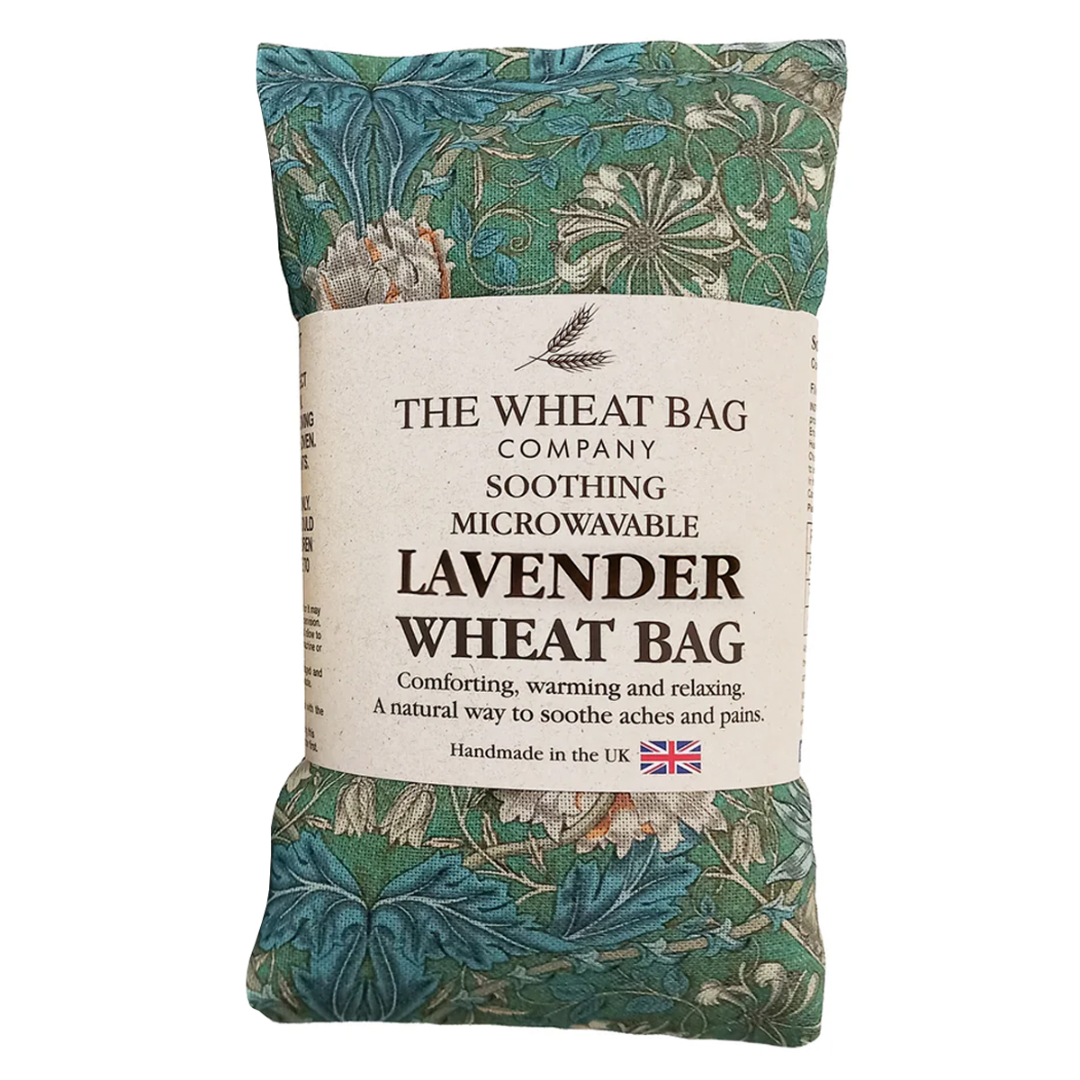 Handmade Cotton Lavender Filled Wheat Bag - William Morris Honeysuckle Seaspray