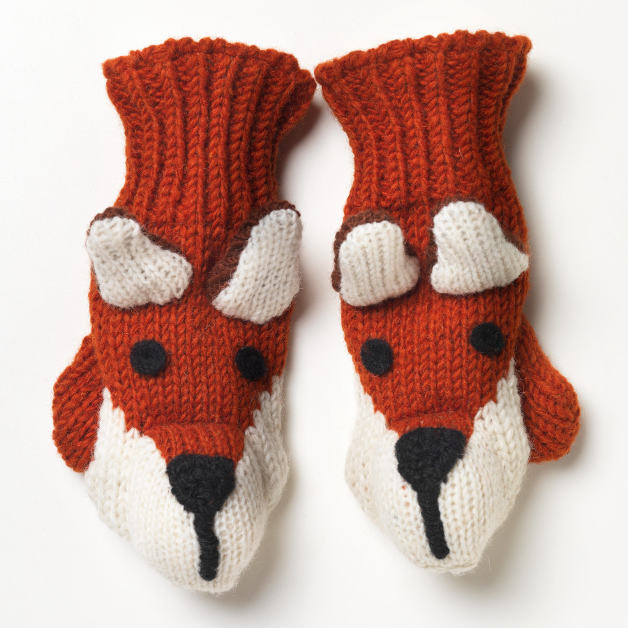Fox Mittens - Pachamama - Ethical Superstore