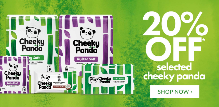 20% Off Selected Cheeky Panda*
