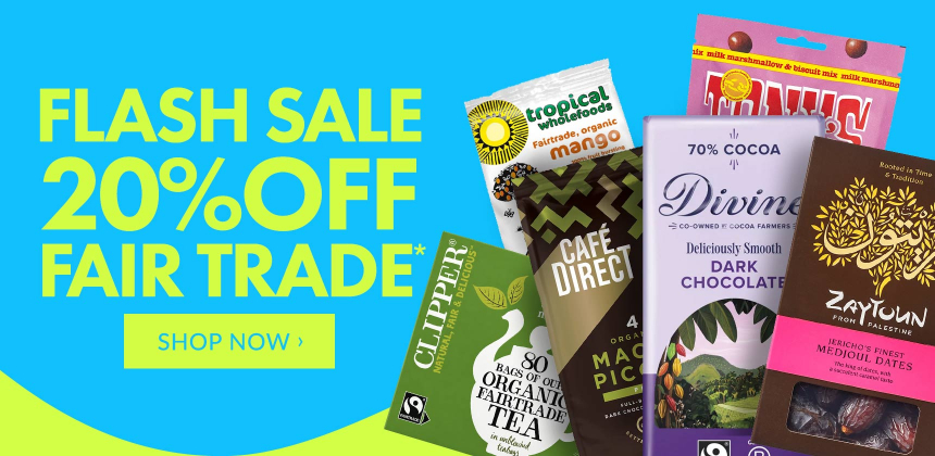 20% Off Fair Trade*