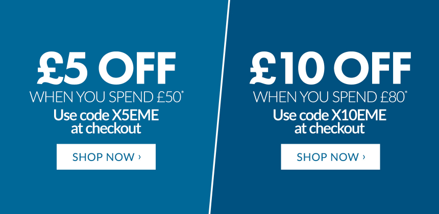 Choose Your Offer - �5 or �10 Off*