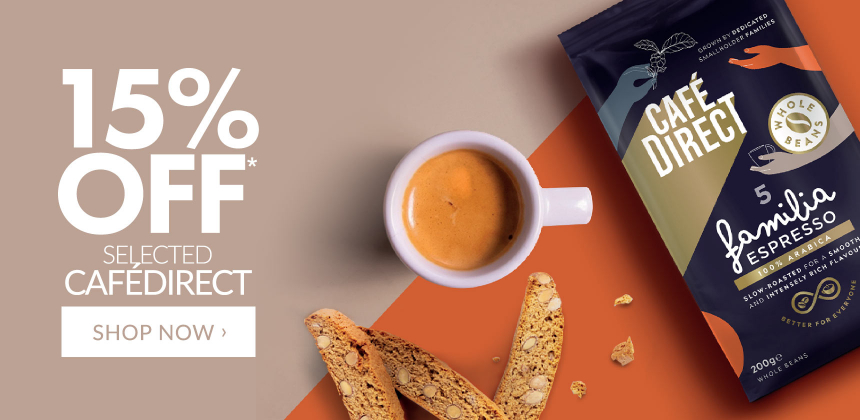 15% Off Selected Cafdirect*