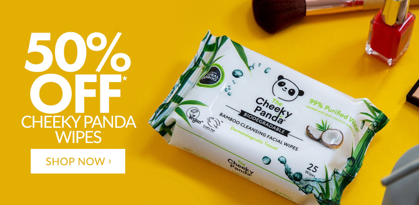 50% Off The Cheeky Panda Wipes*