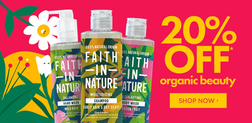 20% Off Organic Beauty*
