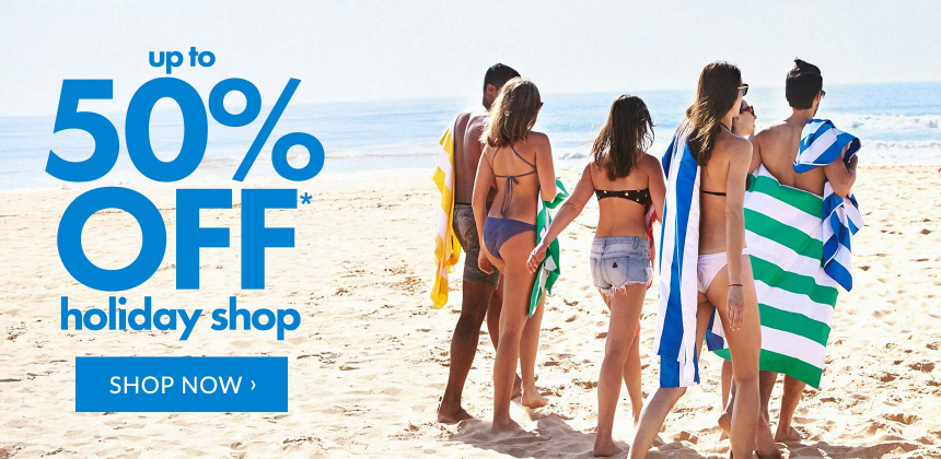 Up to 50% off holiday shop*