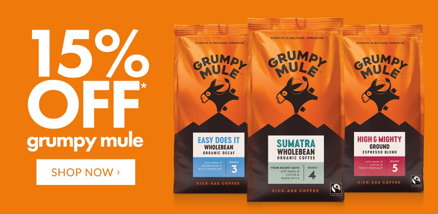 15% Off Grumpy Mule*