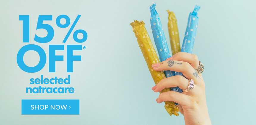 15% Off Selected Natracare*