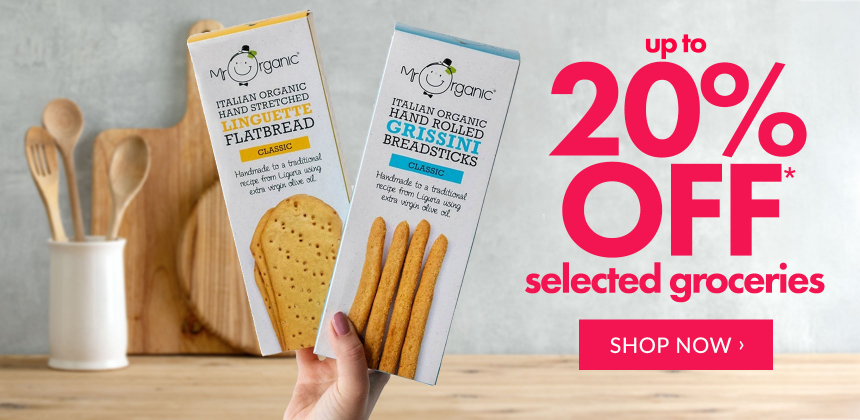 Up to 20% Off Selected Groceries*