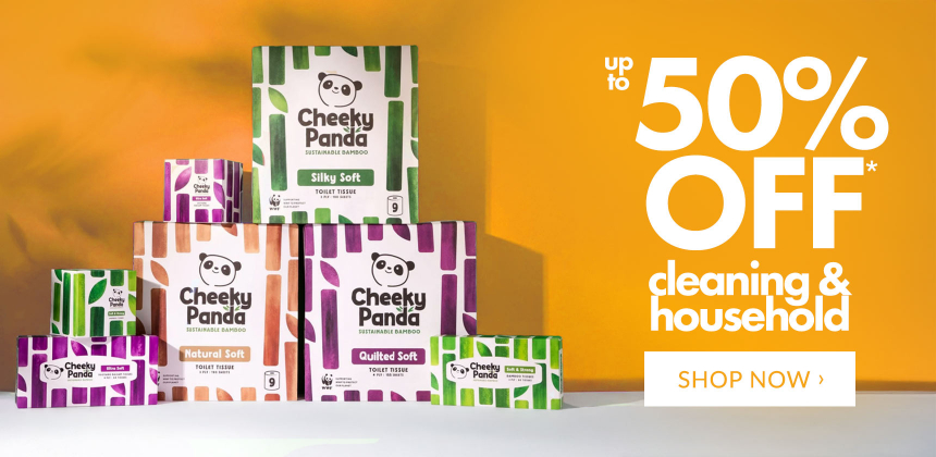 Up to 50% off cleaning & household*