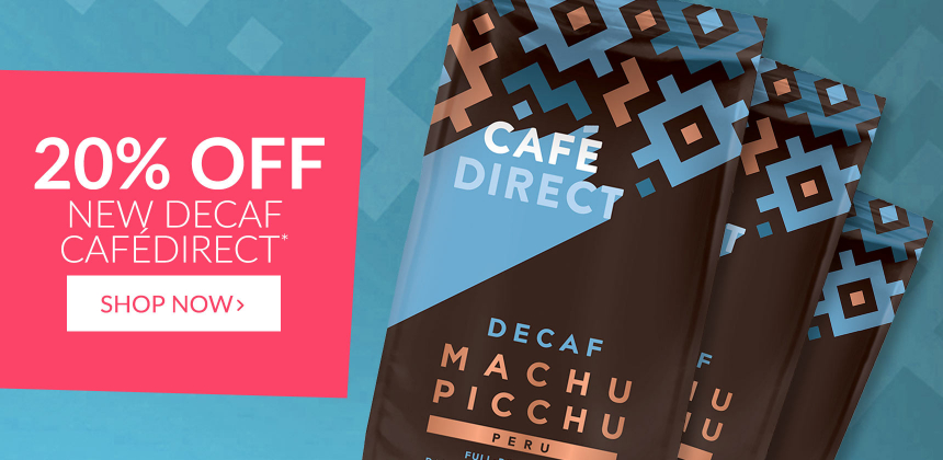 20% Off New Cafedirect Decaf Coffee