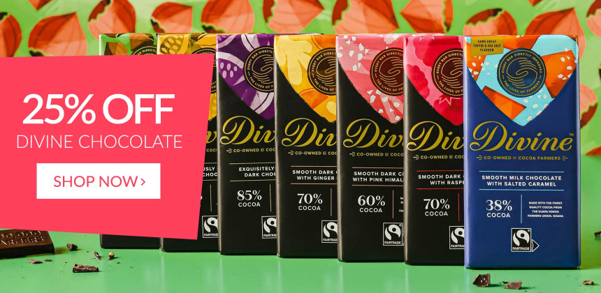 25% Off Divine Chocolate*