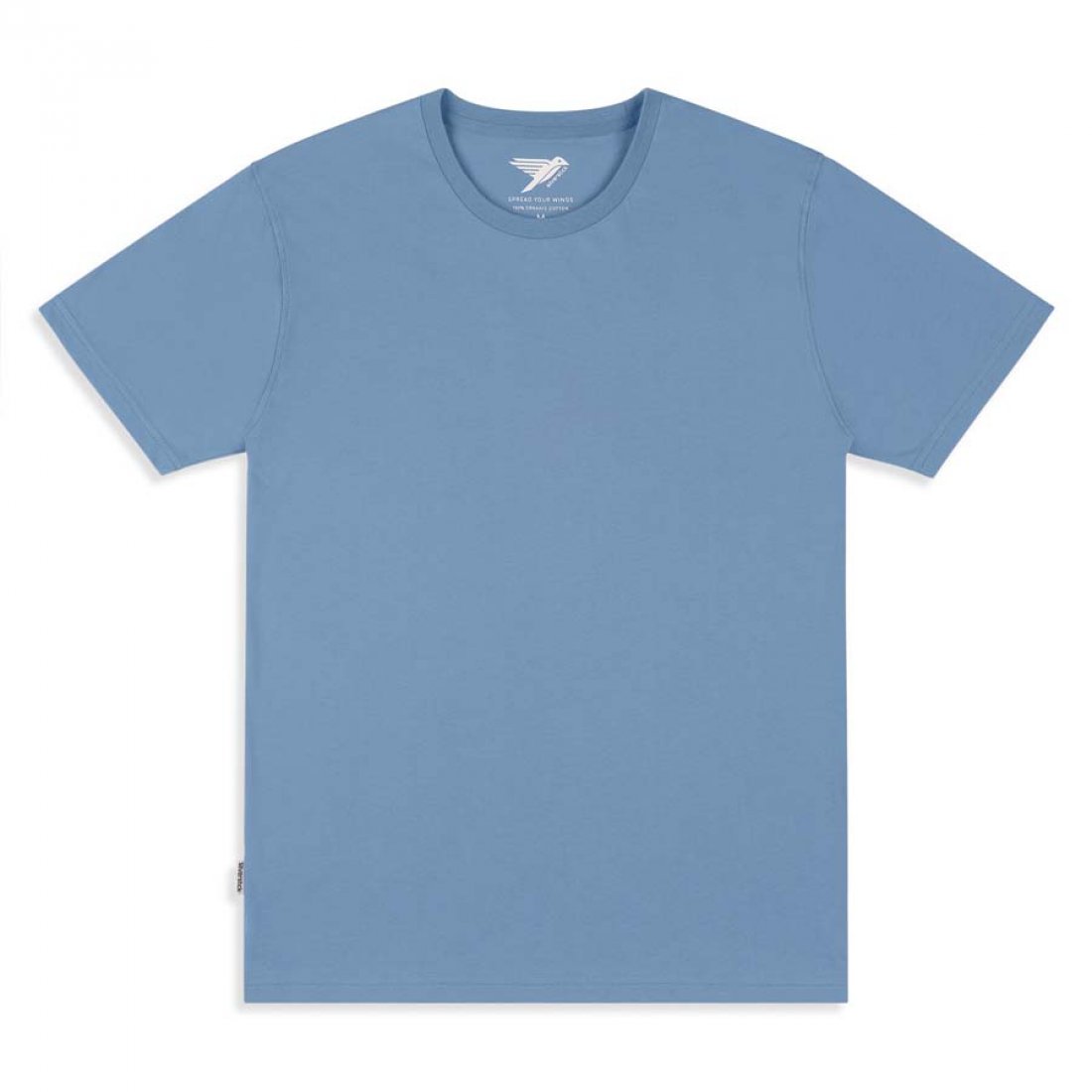 Men's Plain T-Shirt - Faded Blue - Silverstick
