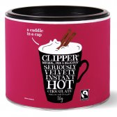 Clipper Fairtrade Seriously Velvety Instant Hot Chocolate - 1kg