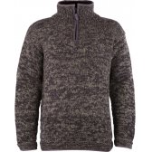 Men's Donegal Half Zip Jumper - Charcoal