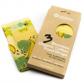 WaxWrap Reusable Organic Cotton Food Wrap - Pack of 3