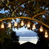 Eureka! Vintage Lightbulb Solar String Lights - 10 Bulbs