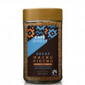 Cafedirect Fairtrade Freeze Dried Machu Picchu Decaffeinated Instant Coffee - 100g