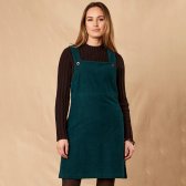 Nomads Cord Dungarees Tunic Dress - Spruce