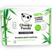 The Cheeky Panda Eco Friendly Bamboo Nappies - Size 3 - Pack of 40